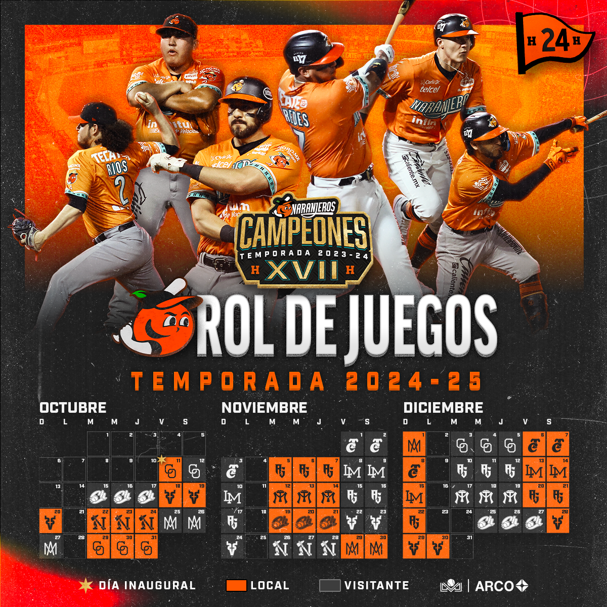 Conoce el rol de juego de los Campeones Naranjeros  Naranjeros  Sitio oficial